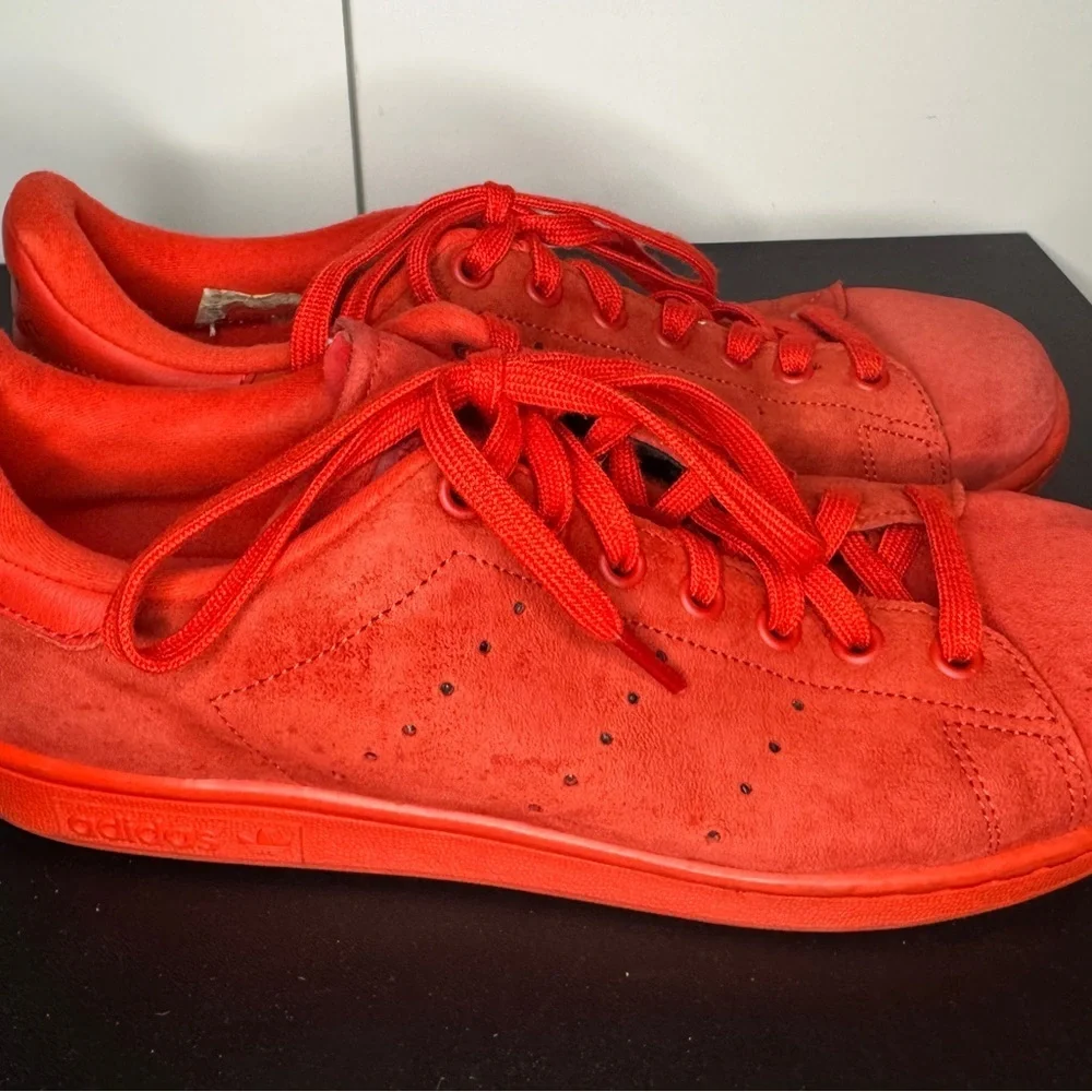 Adidas Red Suede Sneakers size 9.5 great shape​​ - Picture 3 of 9